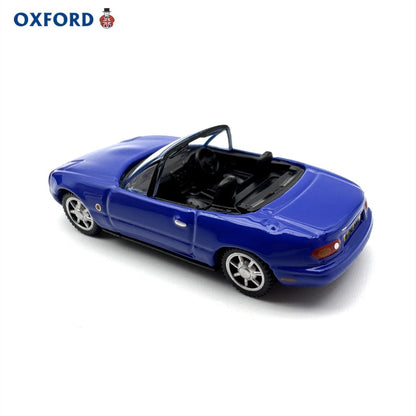 1/76 Scale Mazda MX-5 Sports Car Convertible Blue Diecast Model