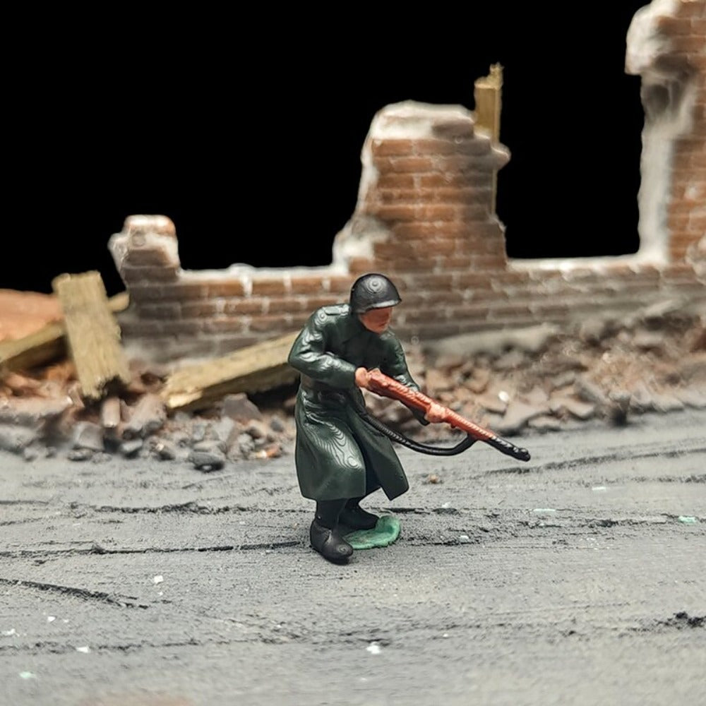 1/72 Scale WWII German Soldiers Painted Figures for Model Dioramas