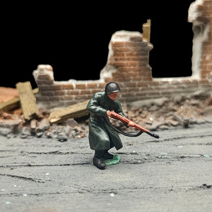 1/72 Scale WWII German Soldiers Painted Figures for Model Dioramas