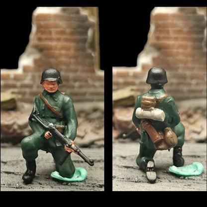 1/72 Scale German Soldiers Painted Figures Set for Model Dioramas