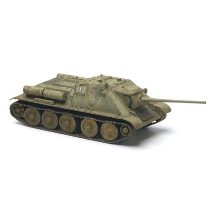 1/72 Scale SU-85M/SU-100/SU-122P WWII Soviet Tank Destroyer Pre-built Plastic Collectible Model