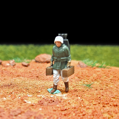 1/72 Scale Army Soldiers Painted Figures Set for Model Dioramas