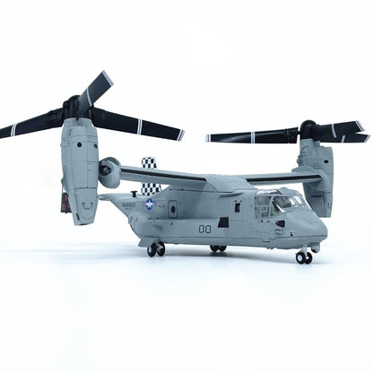 1/72 Scale Bell Boeing V-22 Osprey US Marines Tiltrotor Military Transport Aircraft Diecast Model
