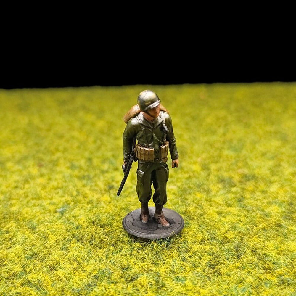 1/72 Scale WWII US Soldiers Painted Figures for Model Dioramas