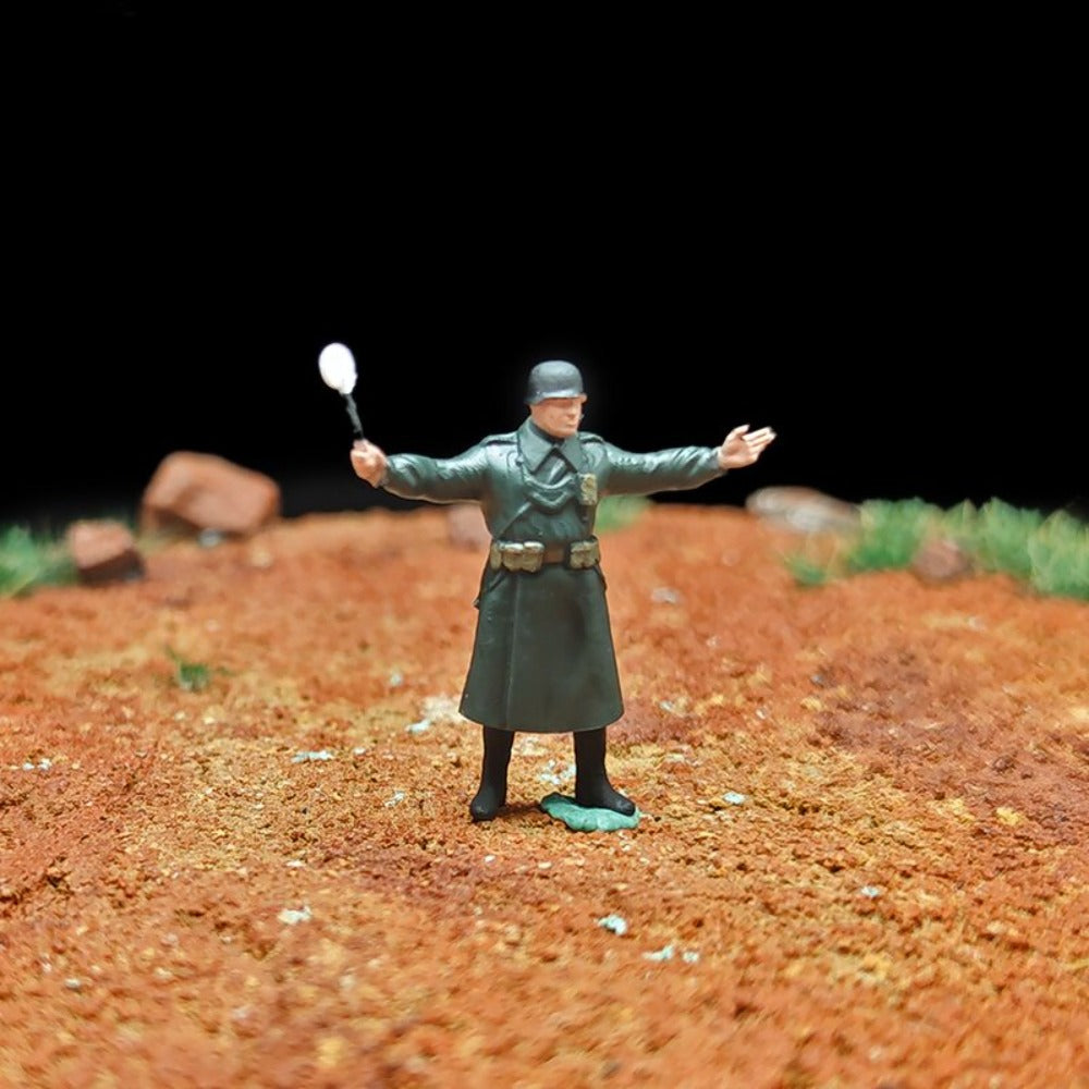 1/72 Scale WWII Army Soldiers Painted Figurines Set for Model Dioramas