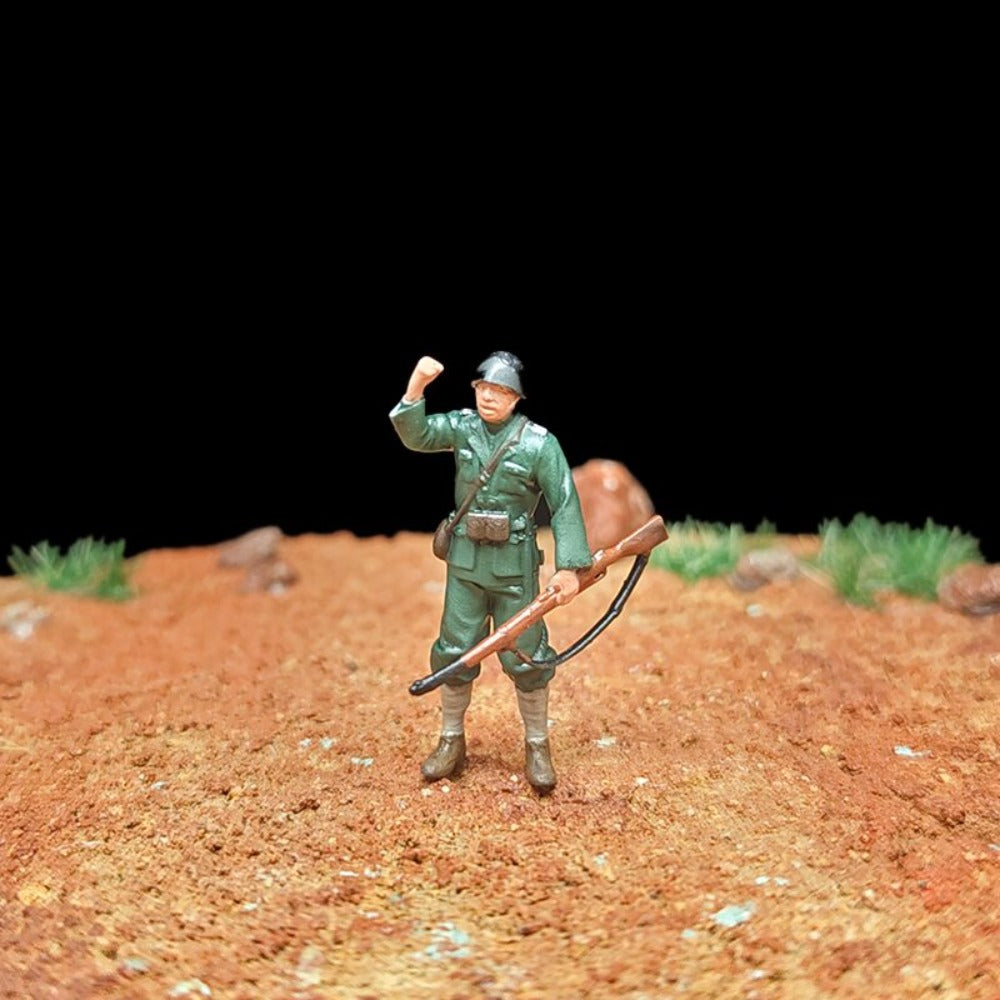 1/72 Scale WWII German Army Soldiers Painted Figurines Set for Model Dioramas