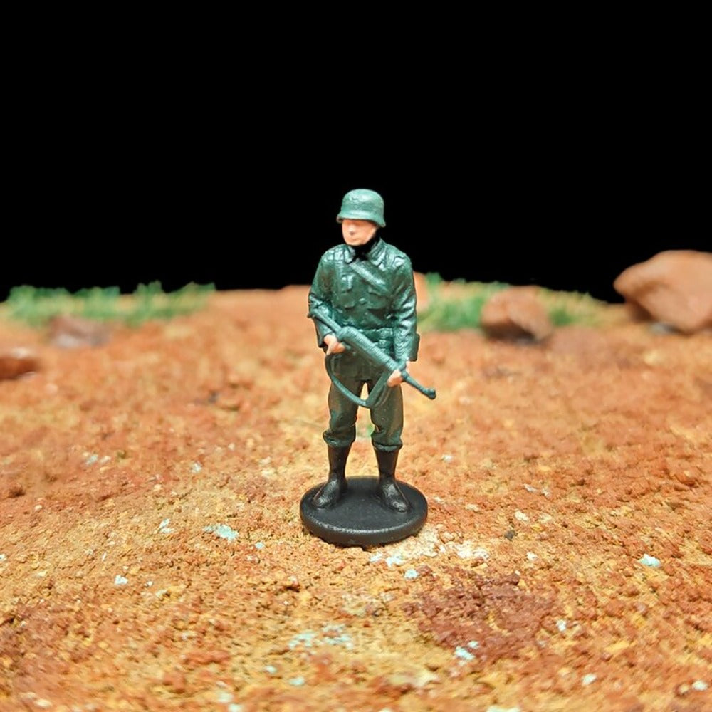 1/72 Scale WWII Army Soldiers Painted Figures Set for Model Dioramas