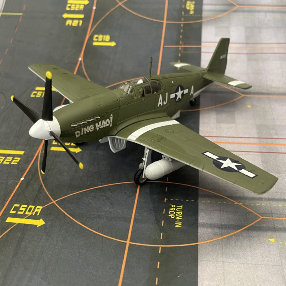 1/72 Scale North American P-51B Mustang James Howell Howard WWII Fighter Aircraft Diecast Model