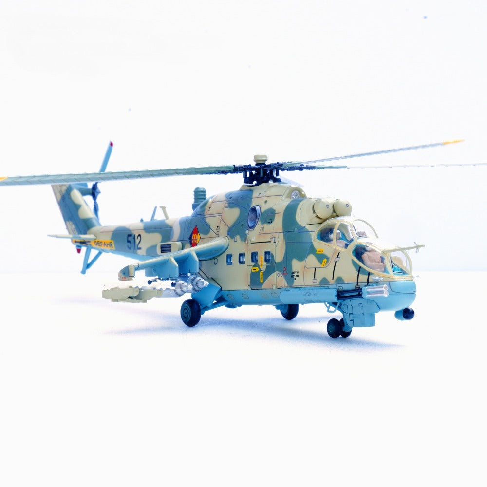 1/72 Scale Mil Mi-24P Helicopter East German Air Force Basepohl Air Base Diecast Model