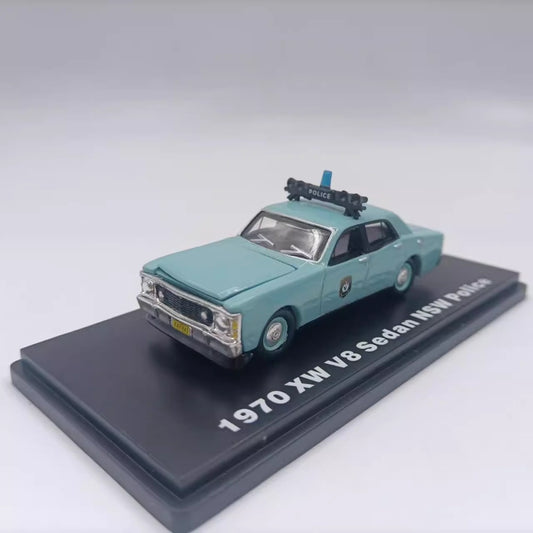 1/64 Scale 1970 Ford Falcon XW Sedan New South Wales Police Car Diecast Model