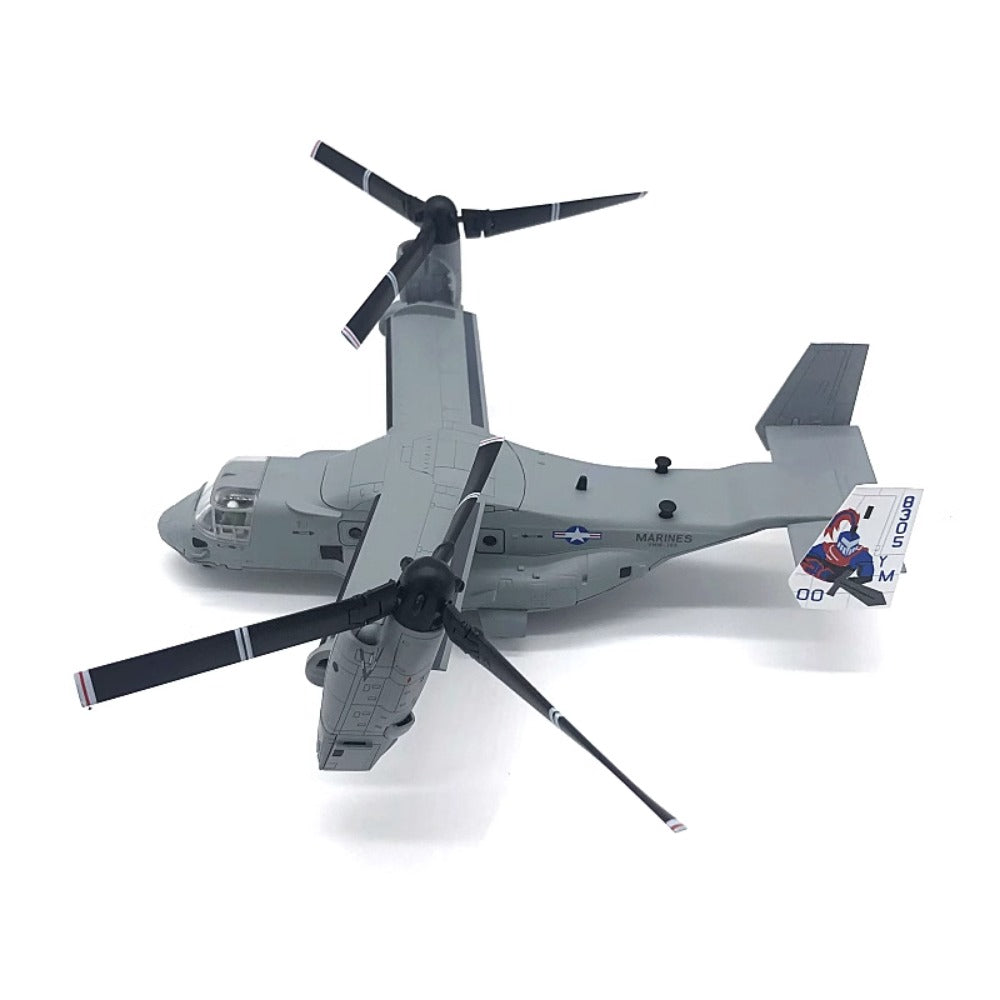 1/72 Scale Bell Boeing V-22 Osprey US Marines Tiltrotor Military Transport Aircraft Diecast Model