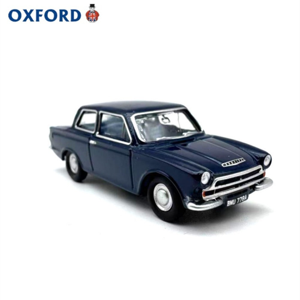 1/76 Scale Ford Cortina Mk1 Blue Diecast Model Car