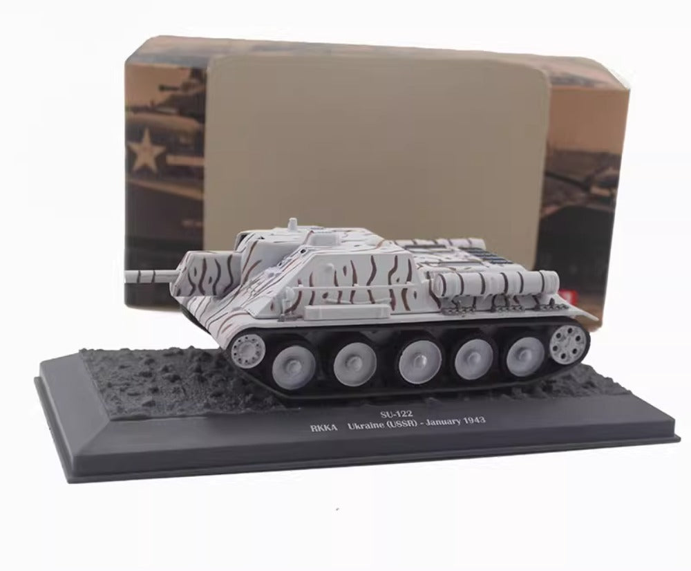 1/43 Scale 1943 SU-122 WWII Soviet Self-Propelled Howitzer Assault Gun Diecast Model