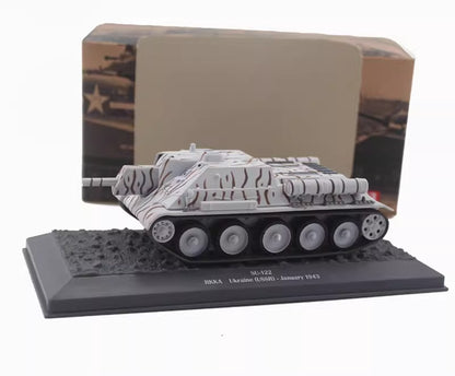 1/43 Scale 1943 SU-122 WWII Soviet Self-Propelled Howitzer Assault Gun Diecast Model