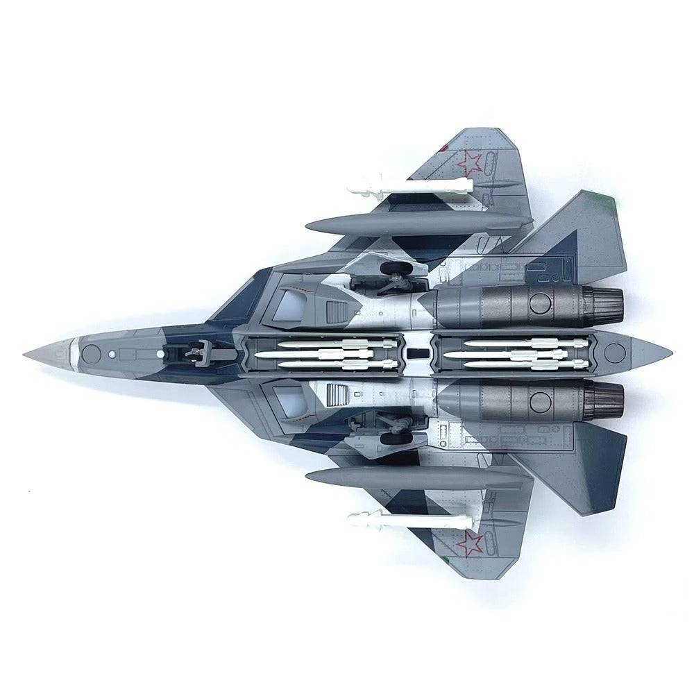 1/100 Scale Sukhoi Su-57 Felon Russia Stealth Multirole Fighter Diecast Model Aircraft