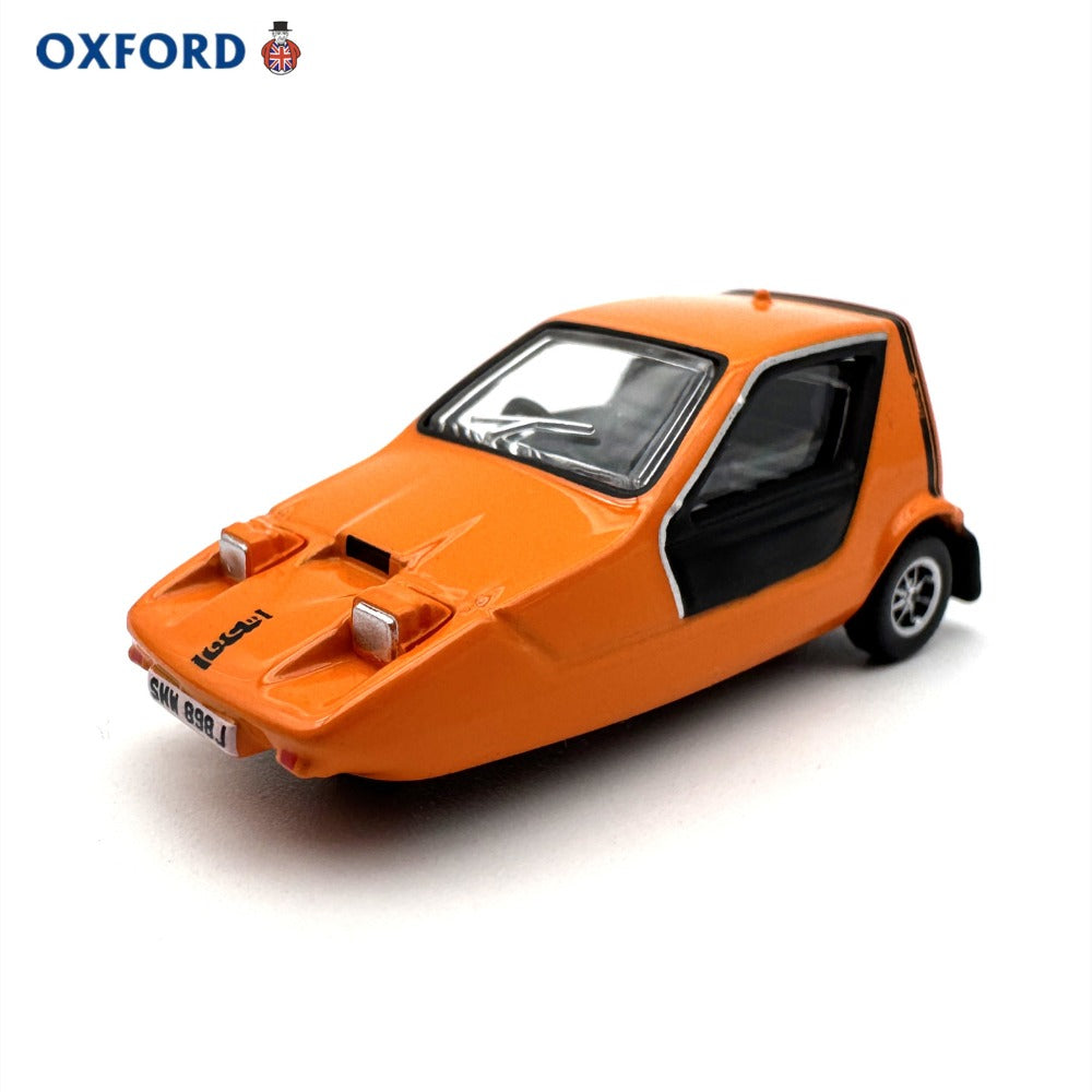 1/76 Scale Bond Bug 3-Wheeled Automobile Orange Diecast Model Car