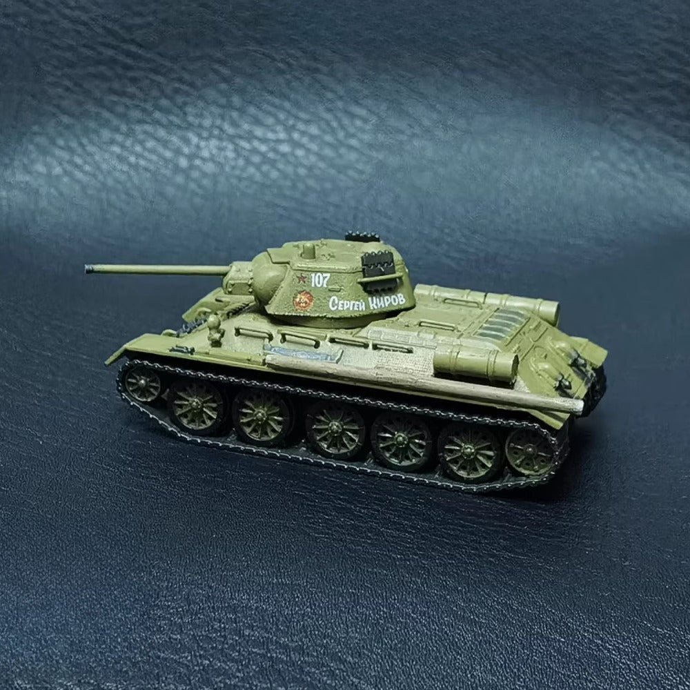 1/72 Scale T-34/76 WWII Soviet Medium Tank Pre-built Plastic Collectible Model