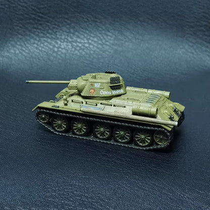1/72 Scale T-34/76 WWII Soviet Medium Tank Pre-built Plastic Collectible Model