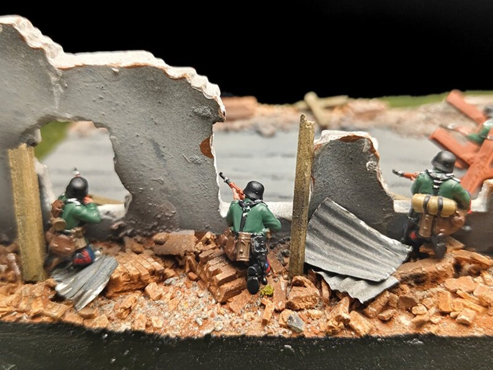 1/72 Scale WWII German Soldiers Painted Figures Set for Model Dioramas