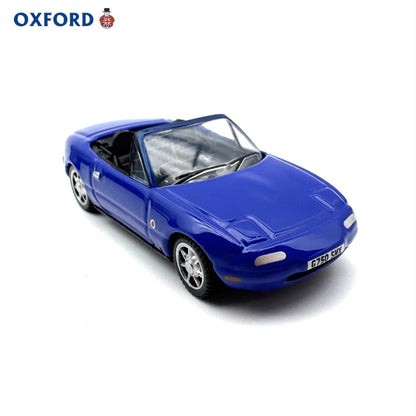1/76 Scale Mazda MX-5 Sports Car Convertible Blue Diecast Model
