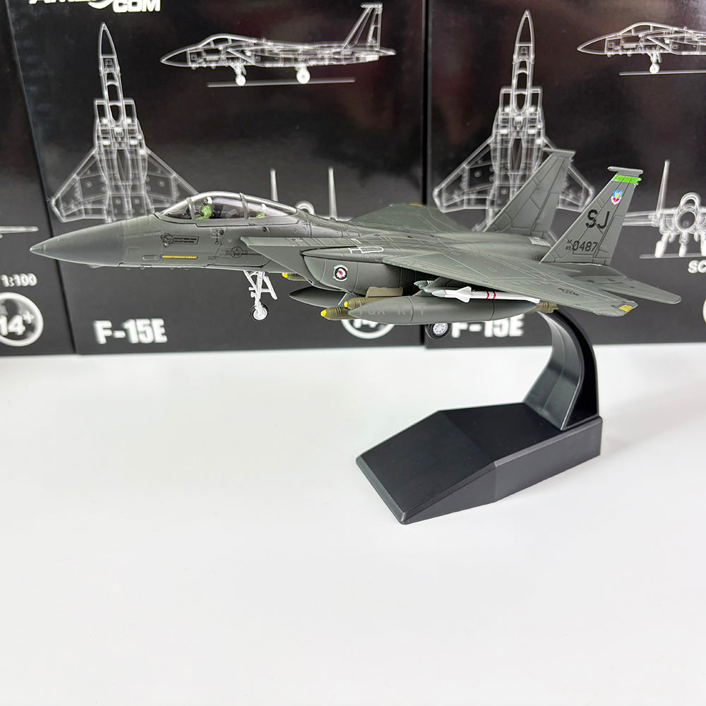 1/100 Scale McDonnell Douglas F-15E Strike Eagle USAF Fighter Diecast Model Aircraft