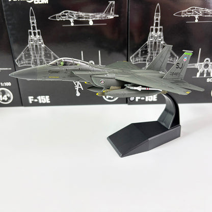 1/100 Scale McDonnell Douglas F-15E Strike Eagle USAF Fighter Diecast Model Aircraft
