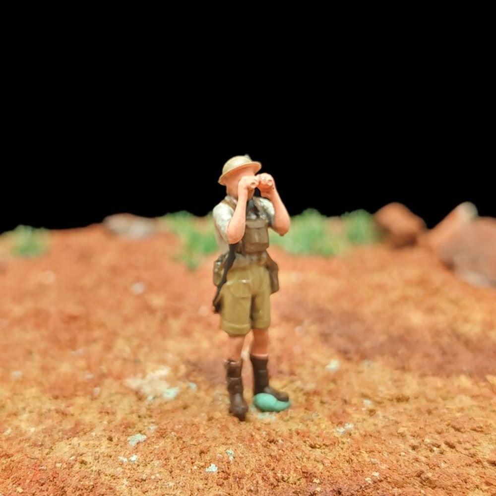 1/72 Scale WWII Soldiers Painted Figurines for Model Dioramas