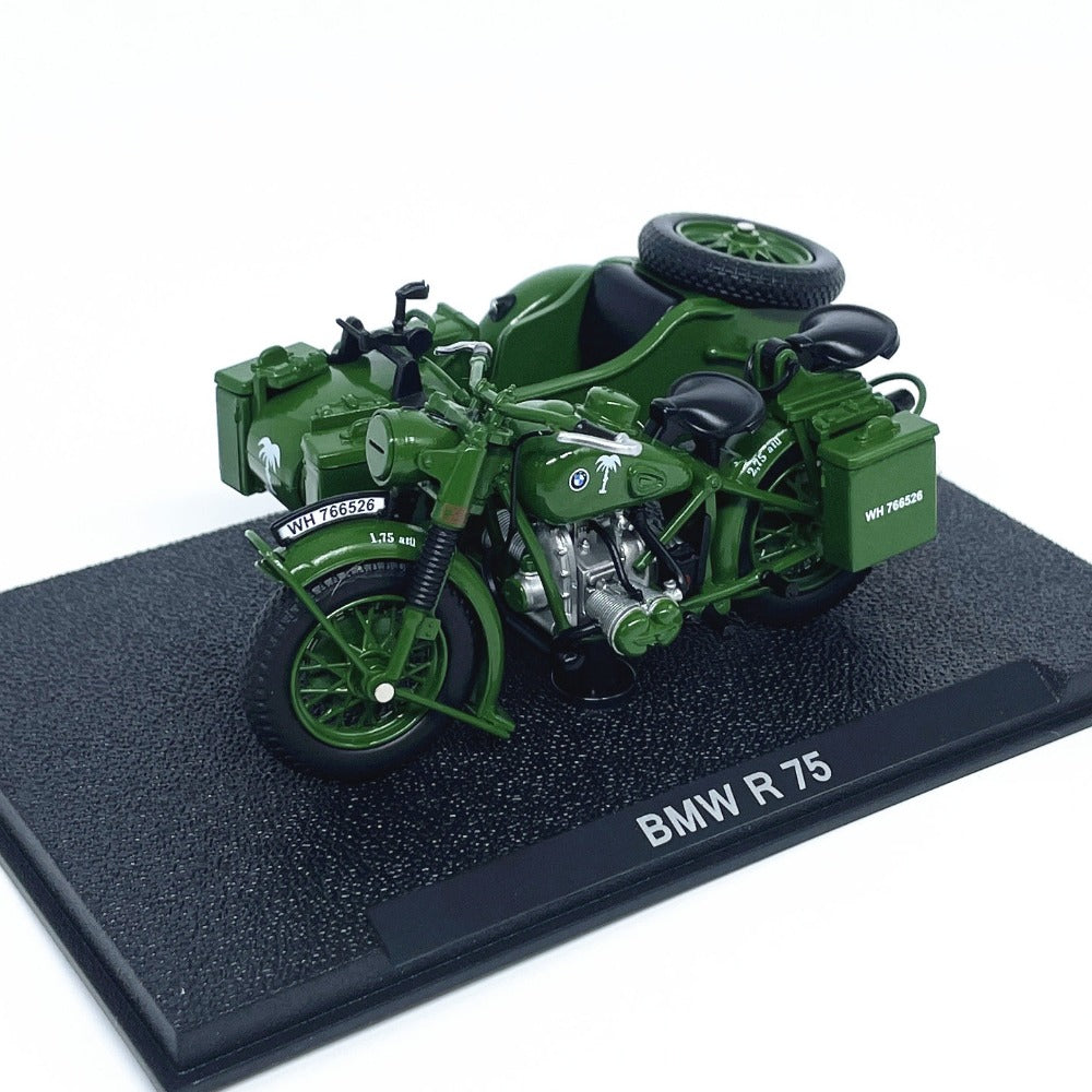 1/24 Scale BMW R75 Motorcycle & Sidecar Diecast Model