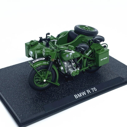 1/24 Scale BMW R75 Motorcycle & Sidecar Diecast Model