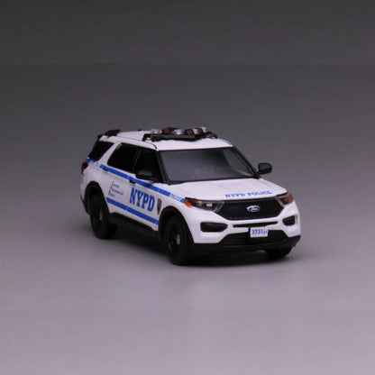 1/64 Scale 2020 Ford Explorer SUV NYPD Police Car Diecast Model