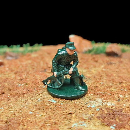 1/72 Scale WWII Army Soldiers Painted Figures Set for Model Dioramas