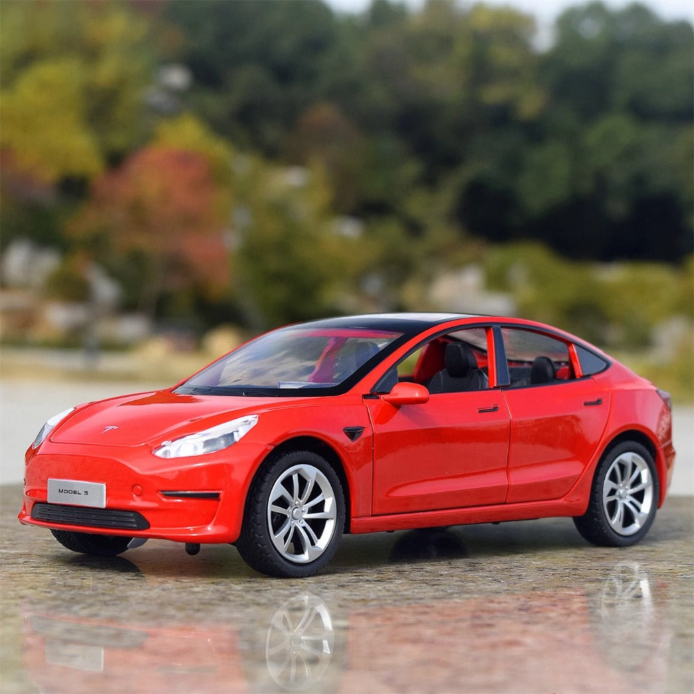 1/24 Scale Tesla Model 3 Electric Car Diecast Model