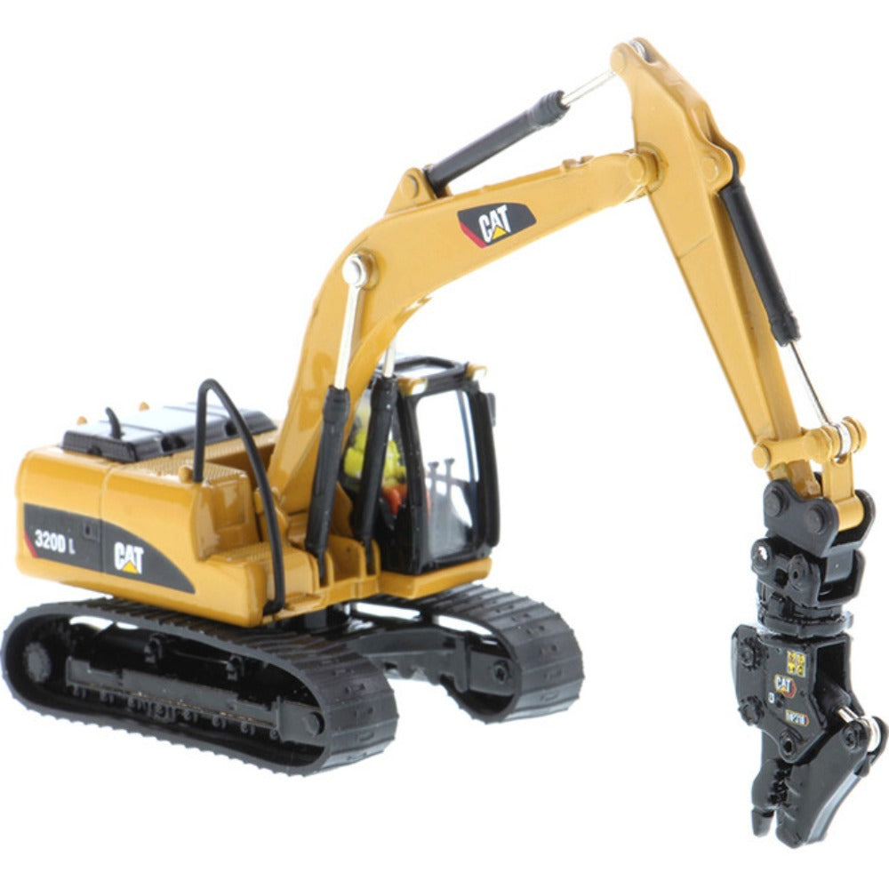 1/87 Scale Caterpillar 320D L Hydraulic Excavator with Multiple Work Tools Diecast Model DM85652