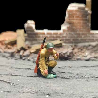 1/72 Scale WWII German Soldiers Painted Figures for Model Dioramas