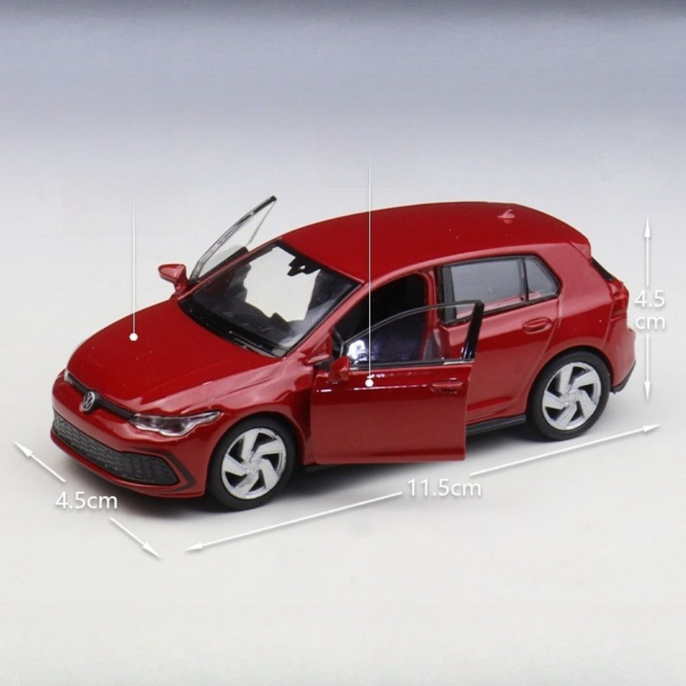 1/36 Scale Volkswagen Golf Mk8 Diecast Model Car Pull Back Toy