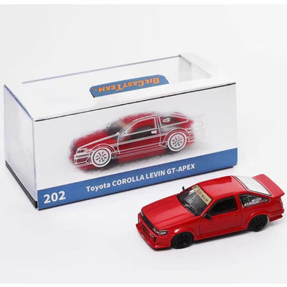 1/64 Scale Toyota AE86 Corolla Levin GT-APEX Diecast Model Car