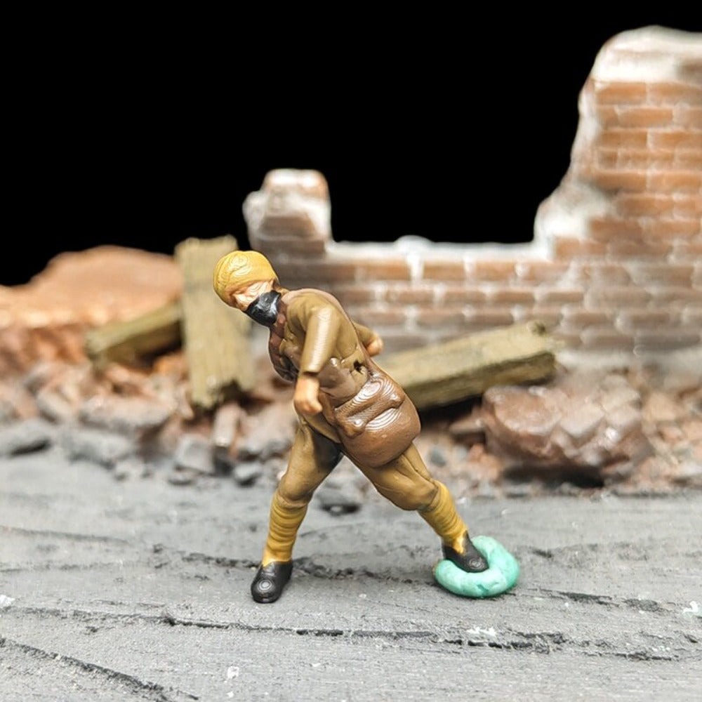 1/72 Scale Indian Soldiers Painted Figures for Model Dioramas