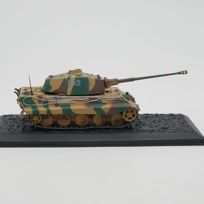 1/72 Scale 1944 Tiger II Panzerkampfwagen Tiger Ausf. B Henschel Turret WWII German Heavy Tank Diecast Model