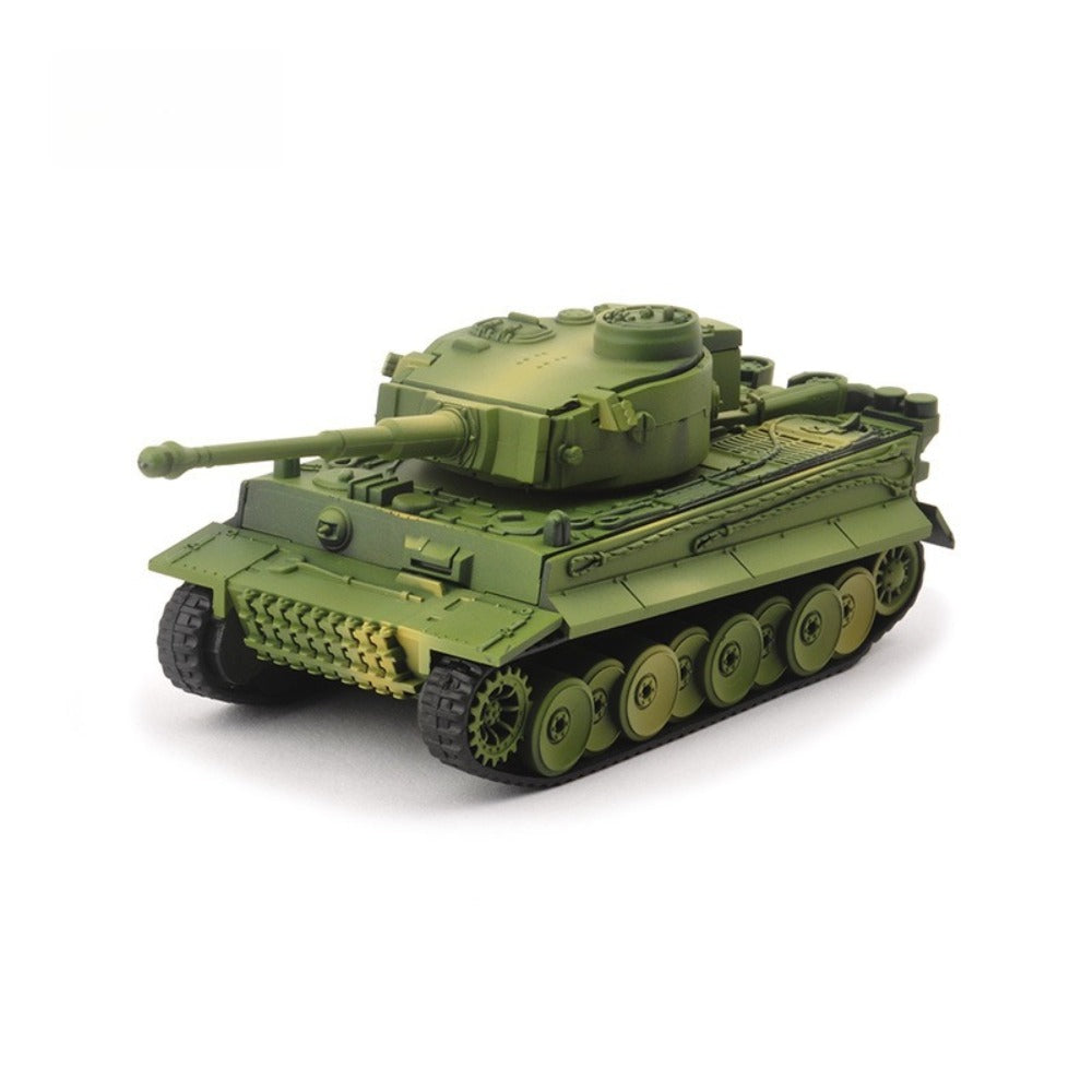 1/72 Scale Tiger I WWII German Heavy Tank Panzerkampfwagen VI Ausf. E Pre-built Plastic Collectible Model