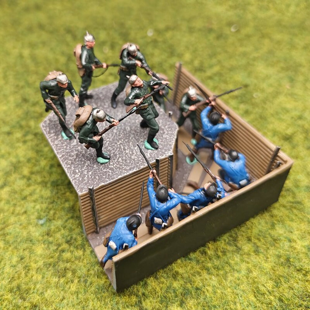 1/72 Scale Soldiers Painted Figures for Model Battlefield Dioramas