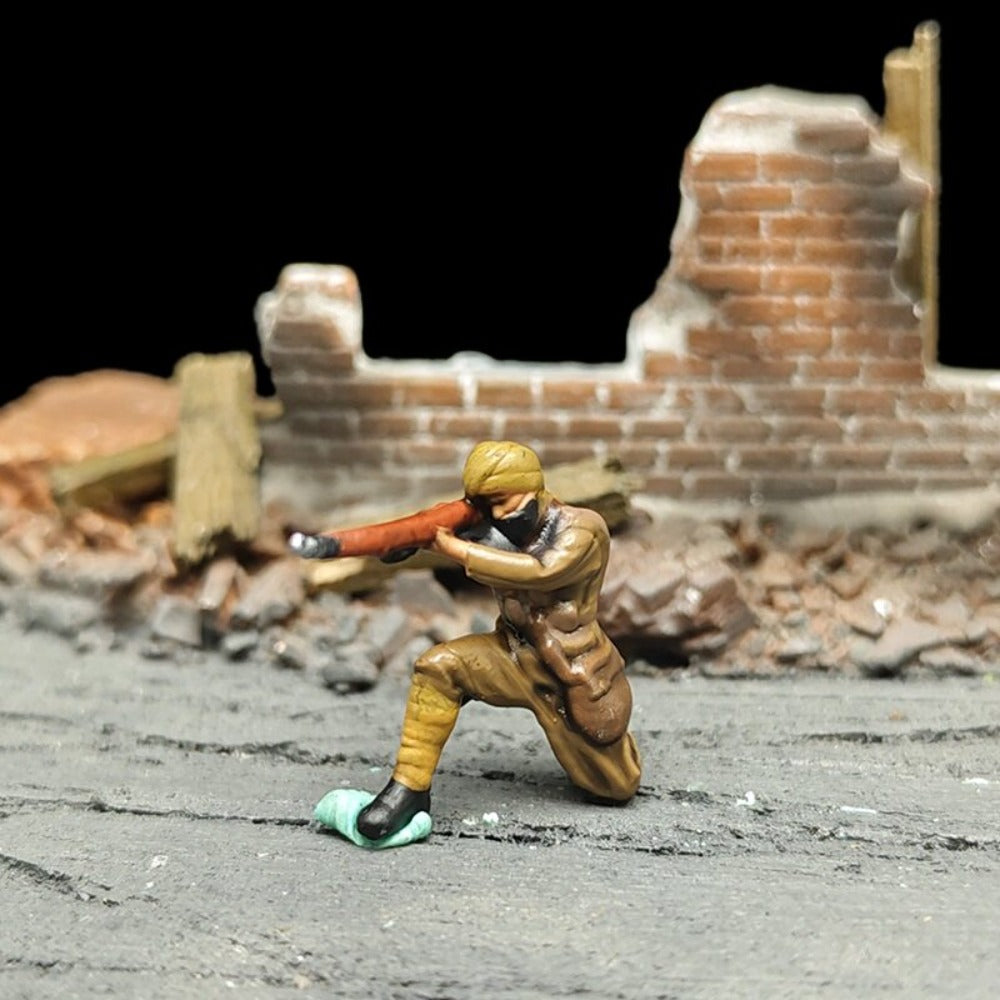 1/72 Scale Indian Soldiers Painted Figures for Model Dioramas