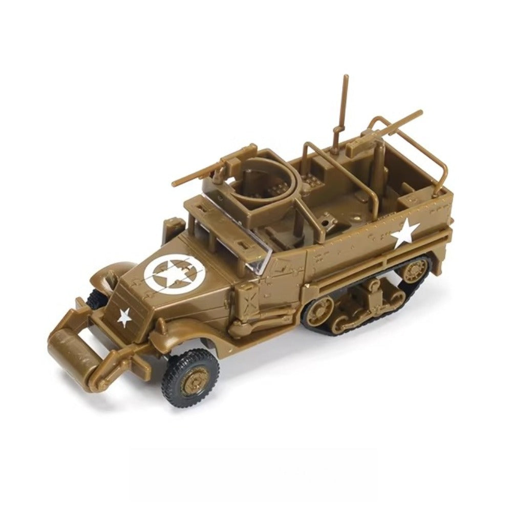 1/72 Scale M3A1 Half-Track US Armored Personnel Carrier Pre-built Plastic Collectible Model