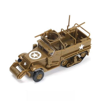 1/72 Scale M3A1 Half-Track US Armored Personnel Carrier Pre-built Plastic Collectible Model