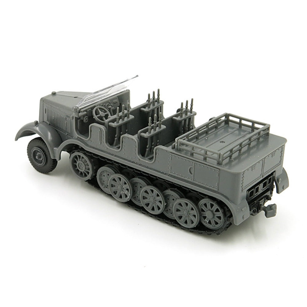 1/72 Scale Sd.Kfz. 7 WWII German Half-Tracked Artillery Tractor Military Vehicle Pre-built Plastic Collectible Model