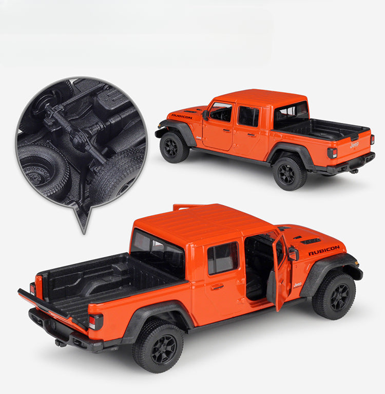 1/27 Scale Jeep Gladiator Rubicon Pickup Truck Diecast Model Car