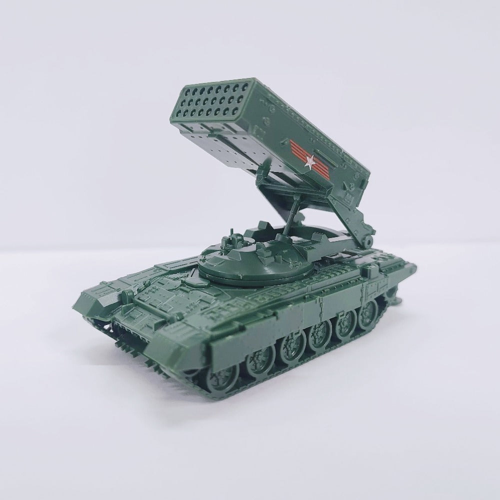 1/72 Scale TOS-1 Buratino Heavy Flamethrower System Russian Multiple Rocket Launcher Pre-built Plastic Collectible Model