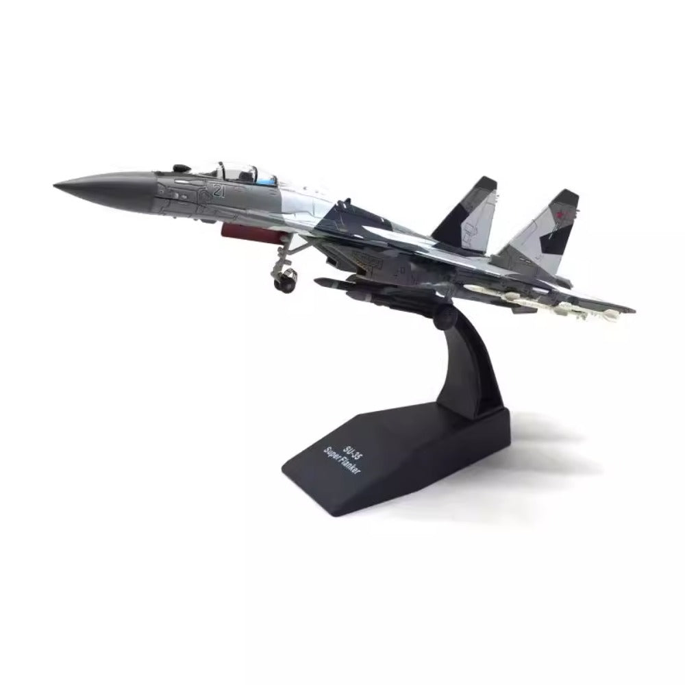1/100 Scale Sukhoi Su-35 Super Flanker Fighter Diecast Model Aircraft