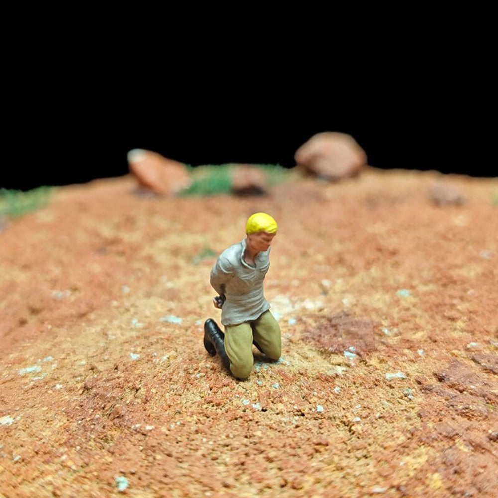 1/72 Scale WWII German Soldiers Execution Scene Painted Figures for Model Dioramas