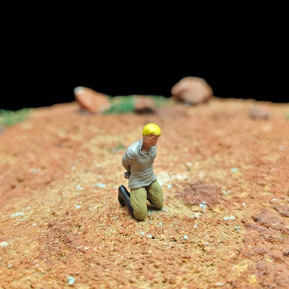 1/72 Scale WWII German Soldiers Execution Scene Painted Figures for Model Dioramas