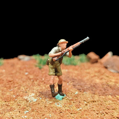 1/72 Scale WWII Soldiers Painted Figurines for Model Dioramas